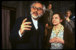 Actors (Front) Peter Michael Goetz & Roberta Maxwell w.(Back, L-R) Betty Miller & Katherine Borowitz in a scene fr. the American Place Theatre prod. of the play, "Before The Dawn." (New York)