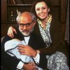 Actors Peter Michael Goetz & Roberta Maxwell in a scene fr. the American Place Theatre prod. of the play, "Before The Dawn." (New York)