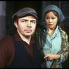 Actors David Leary & Elisa Loti in a scene fr. the American Place Theatre prod. of the play, "Before The Dawn." (New York)