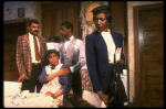 Actors (L-R) Roger Robinson, Ruth Brown, Keith Lorenzo Amos & Rhetta Hughes in a scene fr. the Broadway musical "Amen Corner." (New York)