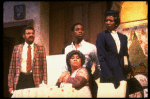 Actors (L-R) Roger Robinson, Ruth Brown, Keith Lorenzo Amos & Rhetta Hughes in a scene fr. the Broadway musical "Amen Corner." (New York)