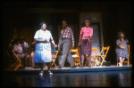 Actors (L-R) Jean Cheek, Chuck Cooper, Helena-Joyce Wright & Ruth Brown in a scene fr. the Broadway musical "Amen Corner." (New York)