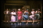 Actors (L-3L) Chuck Cooper, Jean Cheek & Helena-Joyce Wright in a scene fr. the Broadway musical "Amen Corner." (New York)