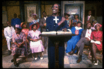 Actress Rhetta Hughes (C) in a scene fr. the Broadway musical "Amen Corner." (New York)