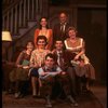 Actors (Top L-R) Marissa Chibas & Peter Michael Goetz, (Middle L-R) Royana Black, Kathleen Widdoes, Patrick Breen & Marilyn Chris, & (Front) Matthew Broderick in a company shot fr. the first replacement cast of the Broadway play "Brighton Beach Memoirs."