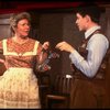 Actors Marilyn Chris & Matthew Broderick in a scene fr. the first replacement cast of the Broadway play "Brighton Beach Memoirs."