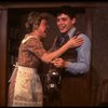 Actors Marilyn Chris & Matthew Broderick in a scene fr. the first replacement cast of the Broadway play "Brighton Beach Memoirs."