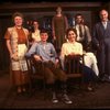Actors (L-R) Marilyn Chris, Marissa Chibas, Fisher Stevens, Royana Black, Kathleen Widdoes, Patrick Breen & Peter Michael Goetz in a scene fr. the first replacement cast of the Broadway play "Brighton Beach Memoirs." (New York)