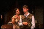 Actors Dorothy Holland & Nicholas Strouse in a scene fr. the second replacement cast of the Broadway play "Brighton Beach Memoirs." (New York)