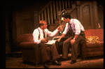 Actors (L-R) Dick Latessa & Peter Birkenhead in a scene fr. the second replacement cast of the Broadway play "Brighton Beach Memoirs." (New York)