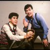 Actors (L-R) Jonathan Silverman & Mark Nelson in a rehearsal shot fr. the first National tour of the Broadway play "Brighton Beach Memoirs."
