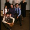 Actors (Top L-R) Elizabeth Perkins, Charles Cioffi & Joan Copeland, (Middle L-R) Olivia Laurel Mates, Barbara Caruso & Mark Nelson, Jonathan Silverman (front) in a rehearsal shot fr. the first National tour of the Broadway play "Brighton Beach Memoirs."