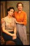 Actresses (L-R) Barbara Caruso & Joan Copeland in a scene fr. the first National tour of the Broadway play "Brighton Beach Memoirs."