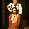 Actors Elizabeth Perkins & Charles Cioffi in a scene fr. the first National tour of the Broadway play "Brighton Beach Memoirs."