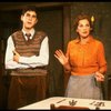 Actors Joan Copeland & Jonathan Silverman in a scene fr. the first National tour of the Broadway play "Brighton Beach Memoirs."