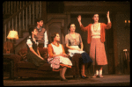 Actors (L-R) Olivia Laurel Mates, Jonathan Silverman, Joan Copeland, Barbara Caruso & Elizabeth Perkins in a scene fr. the first National tour of the Broadway play "Brighton Beach Memoirs."