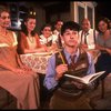 Actors (L-R) Lynn Milgrim, Lisa Waltz, Skye Bassett, Brian Drillinger, Nicholas Strouse (front), Richard Greene & Rocky Parker in a scene fr. the Bus & Truck tour of the Broadway play "Brighton Beach Memoirs."