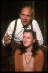 Actors Richard Greene & Lisa Waltz in a scene fr. the Bus & Truck tour of the Broadway play "Brighton Beach Memoirs."
