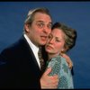 Actors Harry Goz & Diane Tarleton in a scene fr. the Off-Broadway prod. of  the play, "To Bury A Cousin." (New York)