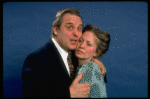Actors Harry Goz & Diane Tarleton in a scene fr. the Off-Broadway prod. of  the play, "To Bury A Cousin." (New York)