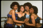 Dancer Mercedes Ellington (2L) & ensemble in a publicity shot fr. the Broadway revue "Black Broadway." (New York)