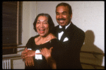 Singer/actress Elisabeth Welch & singer Bobby Short in a publicity shot fr. the Broadway revue "Black Broadway." (New York)