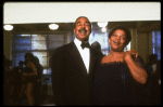 Singer Bobby Short & singer/actress Nell Carter in a publicity shot fr. the Broadway revue "Black Broadway." (New York)