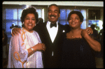 Singers (L-R) Adelaide Hall, Bobby Short & Nell Carter in a publicity shot fr. the Broadway revue "Black Broadway." (New York)