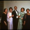 Singers (L-R) Elisabeth Welch, Adelaide Hall, Bobby Short, Edith Wilson & Nell Carter in a publicity shot fr. the Broadway revue "Black Broadway." (New York)