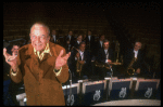 Trumpeter Harry James & his orchestra in a scene fr. the concert "Big Broadcast of 1944." (Westbury)