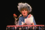 Actress Travis Hudson in a scene fr. the concert "Big Broadcast of 1944." (Westbury)
