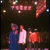 Actress Travis Hudson & comedian Adam Keefe in a scene fr. the concert "Big Broadcast of 1944." (Westbury)