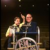 Announcer Don Wilson (R) in a scene fr. the concert "Big Broadcast of 1944." (Westbury)