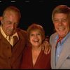 Trumpeter Harry James (L), singers Helen Forrest (C) & Dick Haymes (R) in a scene fr. the concert "Big Broadcast of 1944." (Westbury)