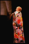 Singer Helen Forrest in a scene fr. the concert "Big Broadcast of 1944." (Westbury)