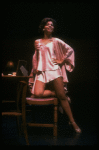 Actress Leilani Jones in a scene fr. the Off-Broadway musical "Blues in the Night." (New York)