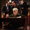 Actors (L-R) Joe Grifasi, Raymond Serra, Jonathan Pryce (Seated) & Bill Irwin in a scene fr. the Broadway play "Accidental Death of an Anarchist." (New York)