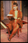 Actress Patti Lupone in a scene fr. the Broadway play "Accidental Death of an Anarchist." (New York)
