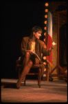 Actress Patti Lupone in a scene fr. the Broadway play "Accidental Death of an Anarchist." (New York)