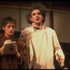 Actors Patti Lupone & Jonathan Pryce in a scene fr. the Broadway play "Accidental Death of an Anarchist." (New York)