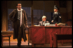 Actors (L-R) Jonathan Pryce, Gerry Bamman & Bill Irwin in a scene fr. the Broadway play "Accidental Death of an Anarchist." (New York)