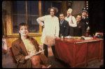 Actors (L-R) Patti Lupone, Jonathan Pryce, Joe Grifasi, Gerry Bamman, Raymond Serra & Bill Irwin in a scene fr. the Broadway play "Accidental Death of an Anarchist." (New York)