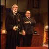 Actors (L-R) Jonathan Pryce & Raymond Serra in a scene fr. the Broadway play "Accidental Death of an Anarchist." (New York)