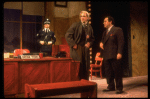 Actors (L-R) Bill Irwin, Jonathan Pryce & Raymond Serra in a scene fr. the Broadway play "Accidental Death of an Anarchist." (New York)