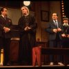 Actors (L-R) Raymond Serra, Jonathan Pryce, Joe Grifasi & Bill Irwin in a scene fr. the Broadway play "Accidental Death of an Anarchist." (New York)