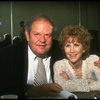 Actors Jack Weston & Julie Harris in a rehearsal shot fr. the  Broadway play "Break A Leg." 