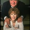 Actors Jack Weston & Julie Harris in a rehearsal shot fr. the  Broadway play "Break A Leg." 