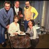 (Top L-R) Director Charles Nelson Reilly, actor Jack Weston & playwright Ira Levin, (Bottom L-R) actors Julie Harris & Rene Auberjonois in a rehearsal shot fr. the  Broadway play "Break A Leg." 