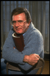 Director Charles Nelson Reilly in a rehearsal shot fr. the  Broadway play "Break A Leg." 