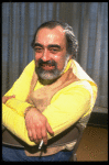 Playwright Ira Levin in a rehearsal shot fr. the  Broadway play "Break A Leg." 